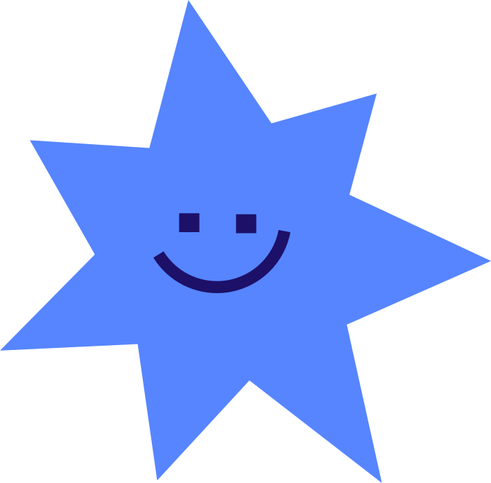 icona stella sorridente